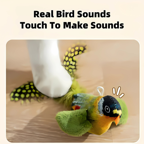 Rechargeable Bird Toy for Cats – Interactive & Moving