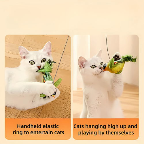 Rechargeable Bird Toy for Cats – Interactive & Moving