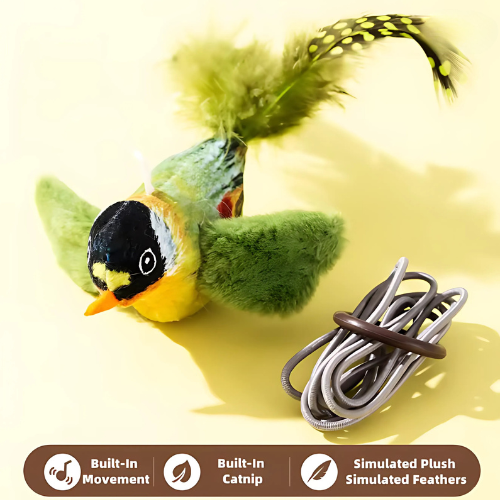 Rechargeable Bird Toy for Cats – Interactive & Moving
