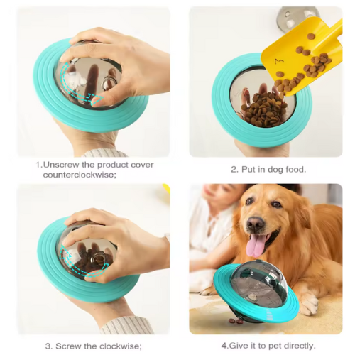 Interactieve Hondensnackbal – Draai & Vul Voerspeeltje voor Slimme Honden