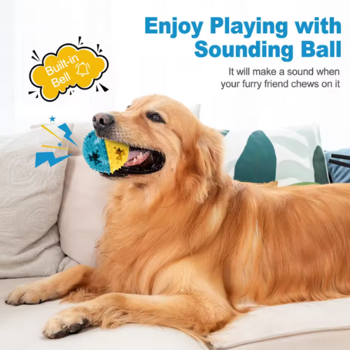 Snackbal voor Honden – Interactief Kauwspeelgoed met Tandreinigende Textuur