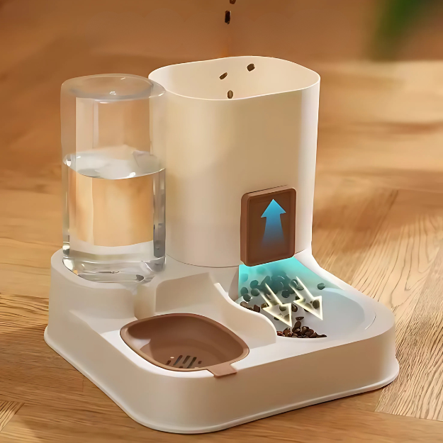 Automatic Feeder and Drinking Fountain Cat & Dog – USB Rechargeable
