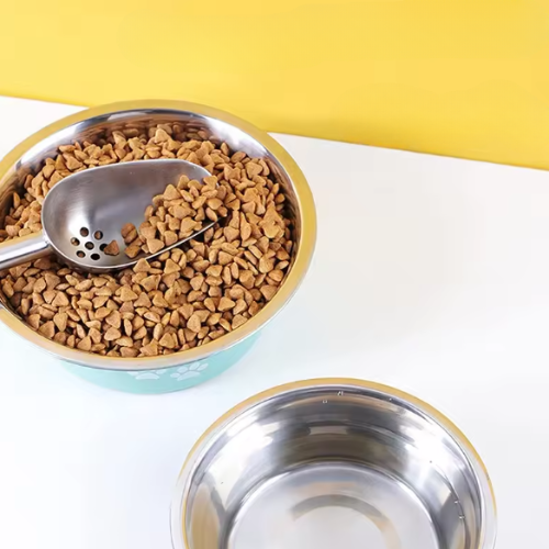RVS Voerbak voor Huisdieren – 400ml Water- en Eetbak voor Hond of Kat