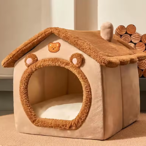 Foldable Cat House - Washable & Removable for Pets
