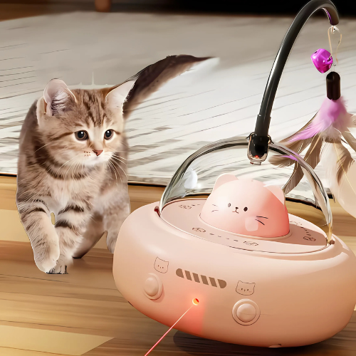 Rechargeable Automatic Cat Toy with Infrared Light – Interactive Play Fun