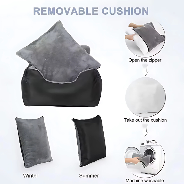 Washable Dog Car Seat – Adjustable for Large & Medium Dogs