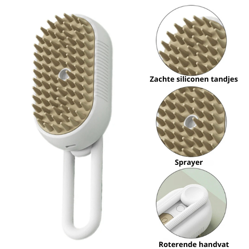 Steam Brush for Dogs and Cats