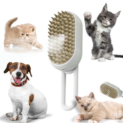Steam Brush for Dogs and Cats