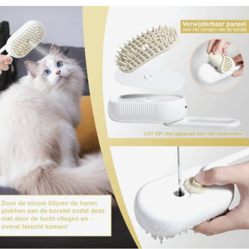 Steam Brush for Dogs and Cats
