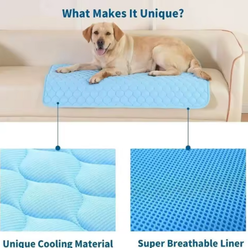 Dog & Cat Cooling Mat XL – Sustainable Summer Bed, Self-Cooling Accessory