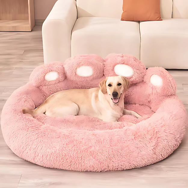 Fluffy Orthopedisch Hondenbed Roze