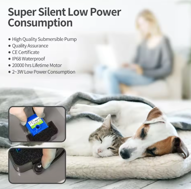 Drinkfontein voor Kat en Hond met LED-indicator – Automatisch & Stil Watersysteem