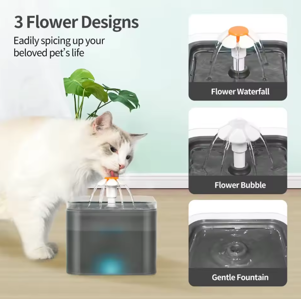 Drinkfontein voor Kat en Hond met LED-indicator – Automatisch & Stil Watersysteem