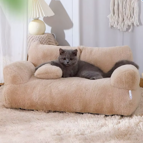 Kattenbank van Pluche – Luxe Slaapbank voor Katten