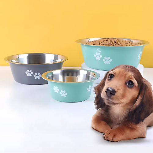 RVS Voerbak voor Huisdieren – 400ml Water- en Eetbak voor Hond of Kat