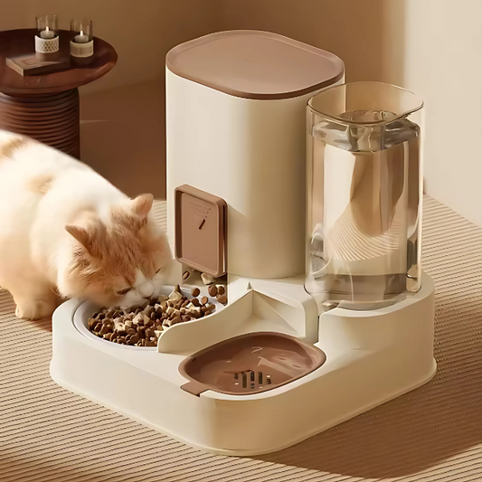 Automatic Feeder and Drinking Fountain Cat &amp; Dog – USB Rechargeable