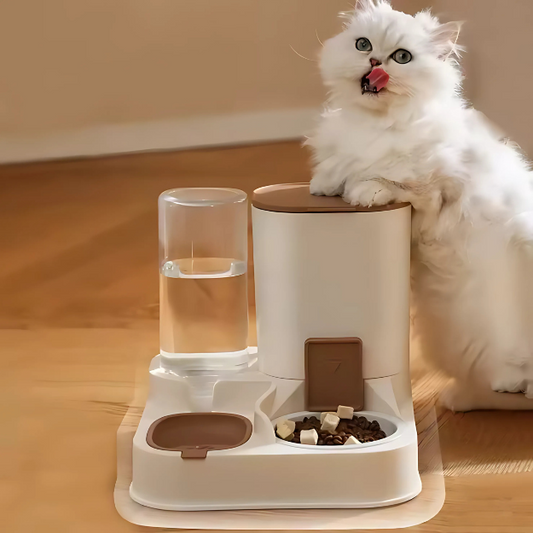 Automatic Feeder and Drinking Fountain Cat &amp; Dog – USB Rechargeable