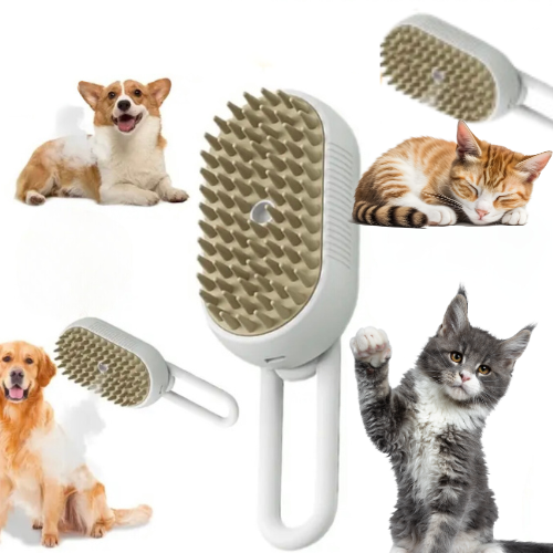Steam Brush for Dogs and Cats