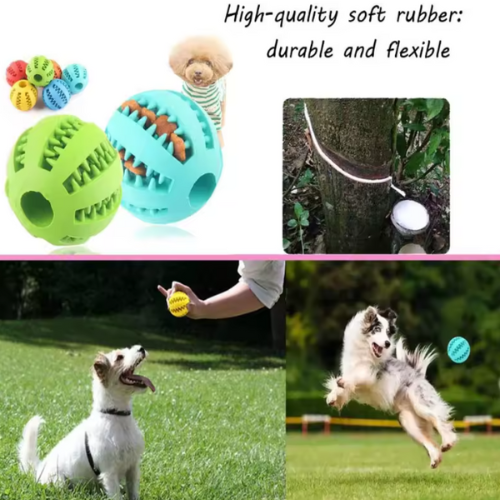 Interactive Dog Toy Ball for Dogs – Chew Ball and Teeth Cleaning