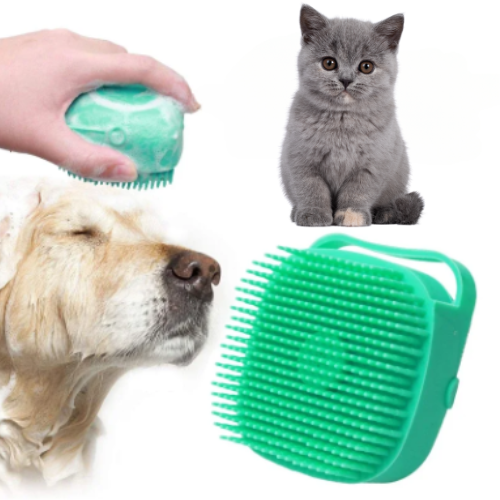 Blue Cat/Dog Shower Brush - Fur Brush - Pet Brush 