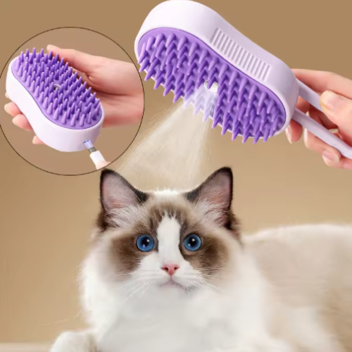 Steam Brush for Dogs and Cats – Efficient and Painless Coat Care